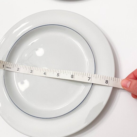 12 x Royal Copenhagen Blåkant Blue Line – Salad plates Salattallerken No 3068 - Picture 7 of 12